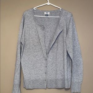Old Navy Gray Button Up Cardigan